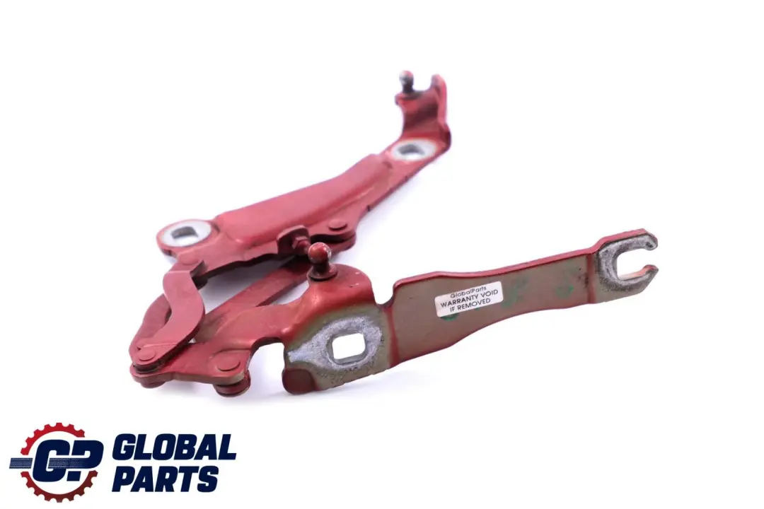 Left N/S Hood Bonnet Hinge Nightfire Red - 857 to BMW Mini Cooper R55 R56 R57 with Part number 7211639 BMW Mini Cooper R55 R56 R57 Left N/S Hood Bonnet Hinge Nightfire Red - 857 - SKU 2751203-NR - Part number 7211639