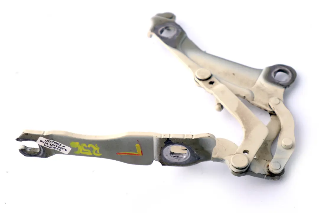 Left Hood Bonnet Hinge Pepper White 850 N/S to BMW Mini Cooper R55 R56 R57 with Part number 2751203 BMW Mini Cooper R55 R56 R57 Left Hood Bonnet Hinge Pepper White 850 N/S - SKU 2751203-PW - Part number 2751203