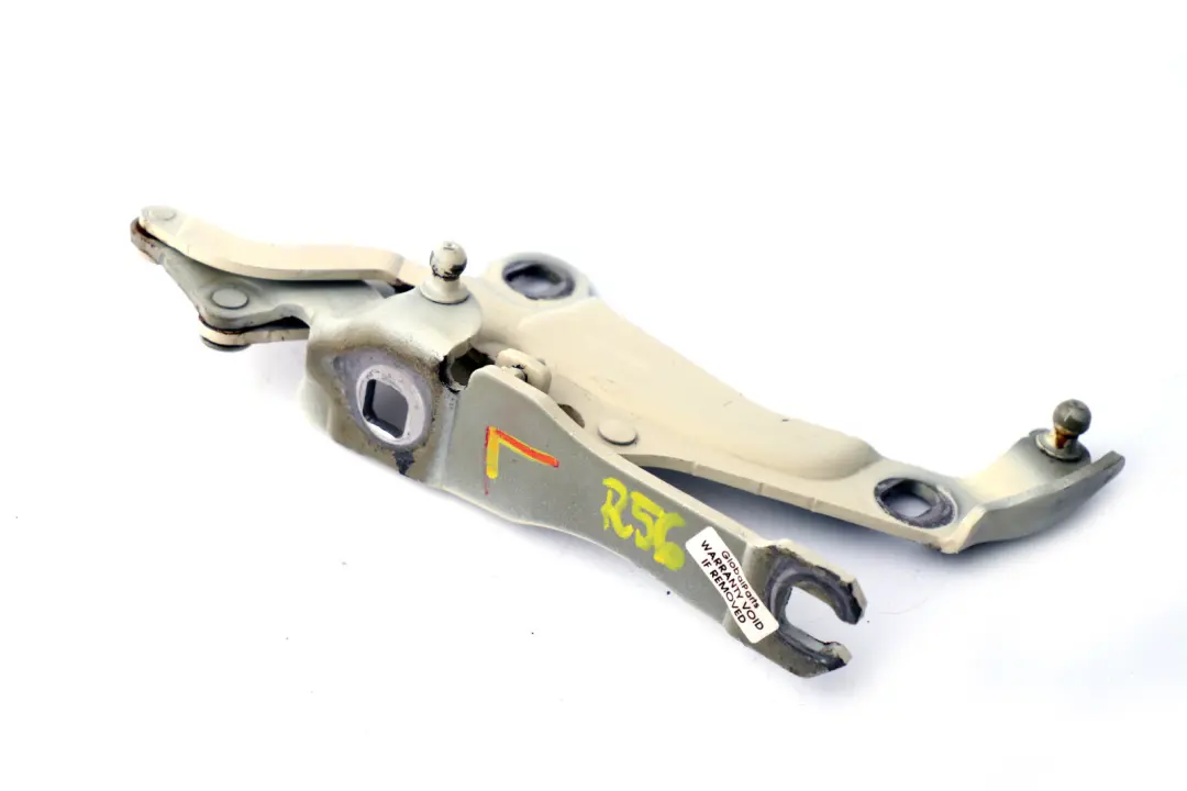 Bisagra izquierda del capo Pepper White 850 para Mini Cooper R55 R56 R57 con número de pieza 2751203 Mini Cooper R55 R56 R57 Bisagra izquierda del capo Pepper White 850 - SKU 2751203-PW - Número de pieza 2751203