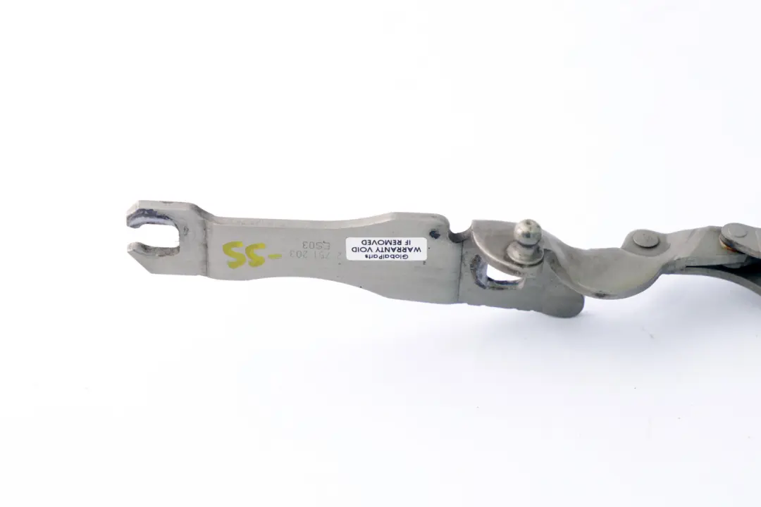 Zawias klapy maski lewy Sparkling silver do Mini R55 o numerze 7211639 Mini R55 Zawias klapy maski lewy Sparkling silver - SKU 2751203-SS - Numer Części 7211639