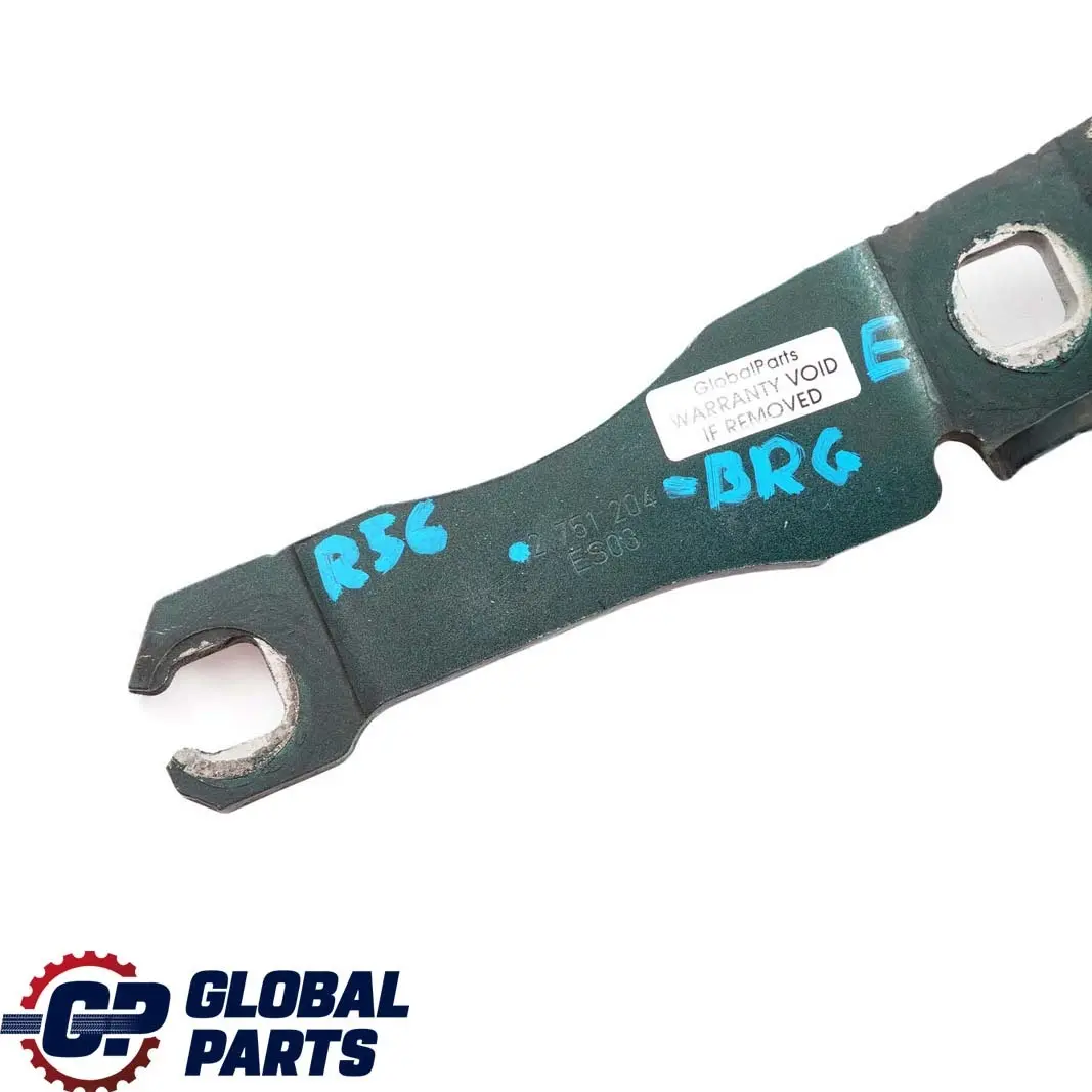 Right O/S Engine Hood Bonnet Hinge British Racing Green to BMW Mini Cooper R55 R56 with Part number 7211640 BMW Mini Cooper R55 R56 Right O/S Engine Hood Bonnet Hinge British Racing Green - SKU 2751204-BRG - Part number 7211640