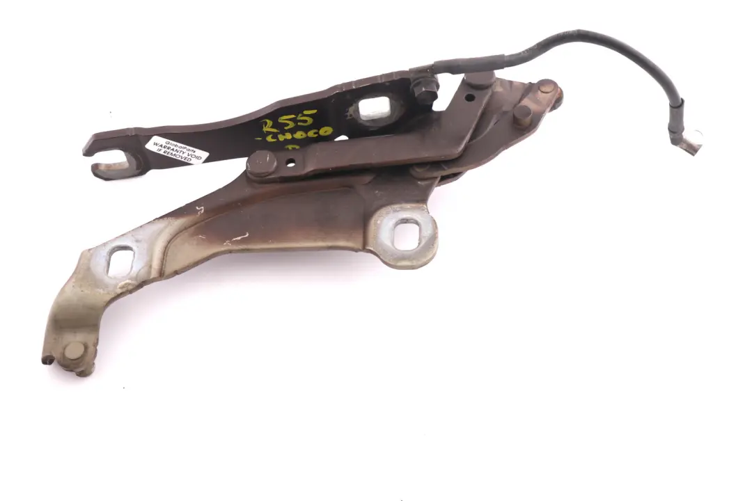 Right Engine Hood Bonnet Hinge Hot Chocolate O/S to BMW Mini R55 R56 R57 with Part number 2751204 BMW Mini R55 R56 R57 Right Engine Hood Bonnet Hinge Hot Chocolate O/S - SKU 2751204-CHOCO - Part number 2751204