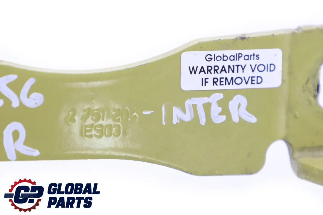 Right Engine Hood Bonnet Hinge Interchange Yellow O/S to BMW Mini Cooper R55 R56 with Part number 7211640 BMW Mini Cooper R55 R56 Right Engine Hood Bonnet Hinge Interchange Yellow O/S - SKU 2751204-INTER - Part number 7211640