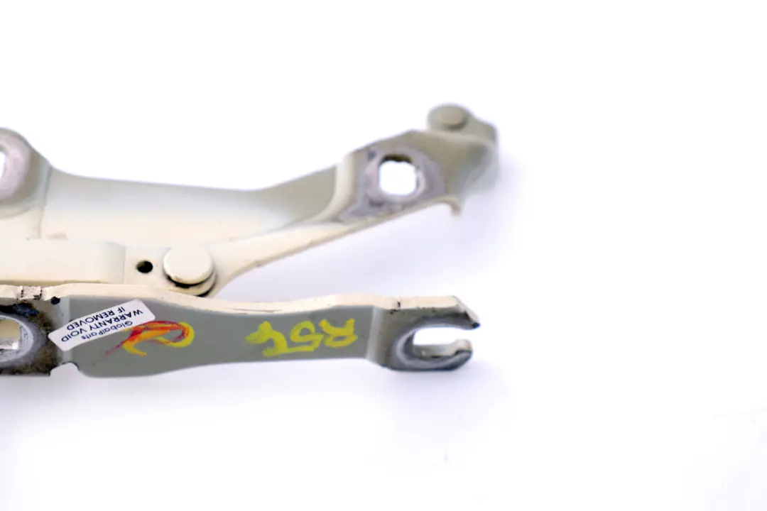 Bisagra derecha del capo Pepper White 850 para Mini Cooper R55 R56 R57 con número de pieza 2751204 Mini Cooper R55 R56 R57 Bisagra derecha del capo Pepper White 850 - SKU 2751204-PW - Número de pieza 2751204