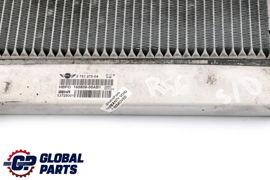 Radiateur Refroidissement pour Mini Cooper SD R55 R56 R57 R58 R59 R60 R61 à propos du numéro de pièce 2751275 Mini Cooper SD R55 R56 R57 R58 R59 R60 R61 Radiateur Refroidissement - SKU 2751275 - Numéro de pièce 2751275