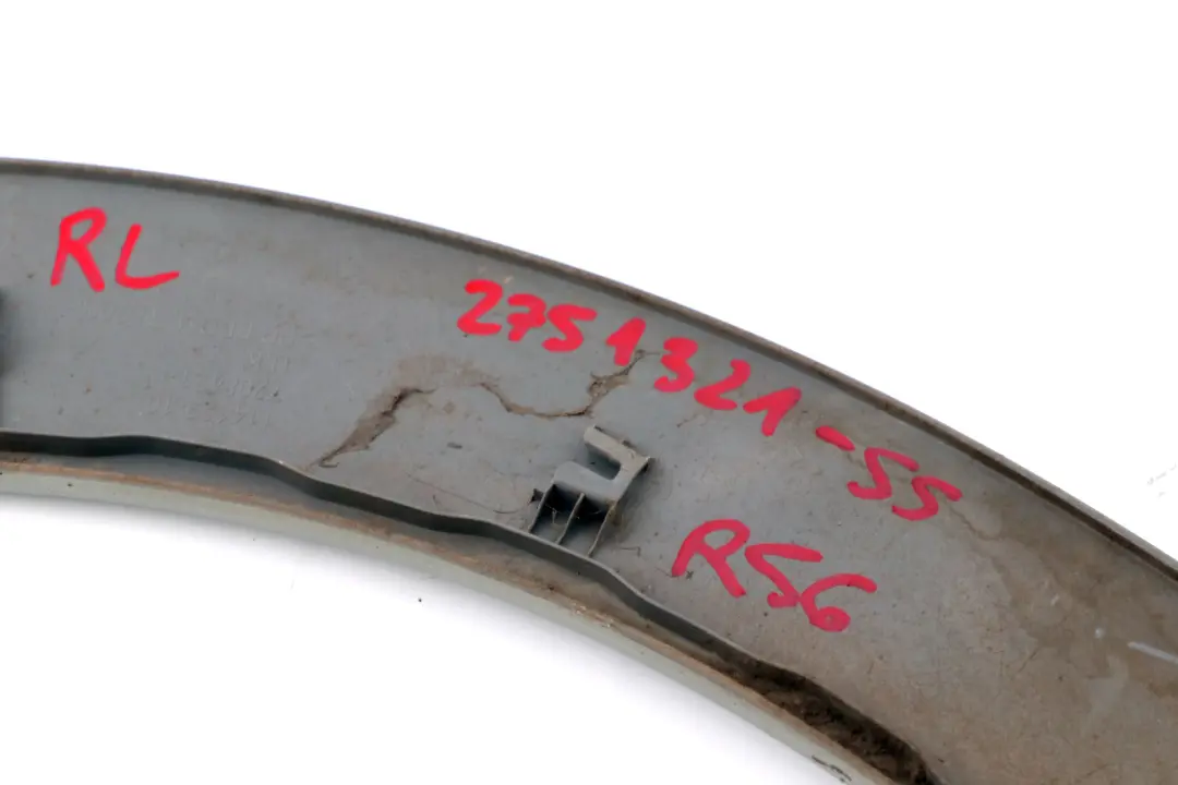 Mini R56 R57 Wheel Arch Trim Extension Flare Rear Left N/S Sparkling Silver - SKU 2751321-SS - Part number 2751321