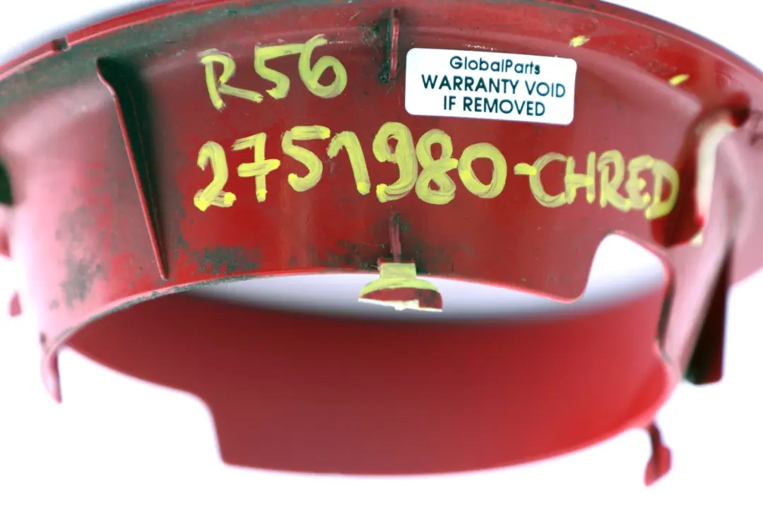 *BMW Mini Cooper S 2 R55 R56 Tankklappe Gehäuse Umrandung Chili Red Rot für mit Teilenummer 0430310 *BMW Mini Cooper S 2 R55 R56 Tankklappe Gehäuse Umrandung Chili Red Rot - SKU 2751980-CHRED2 - Teilenummer 0430310