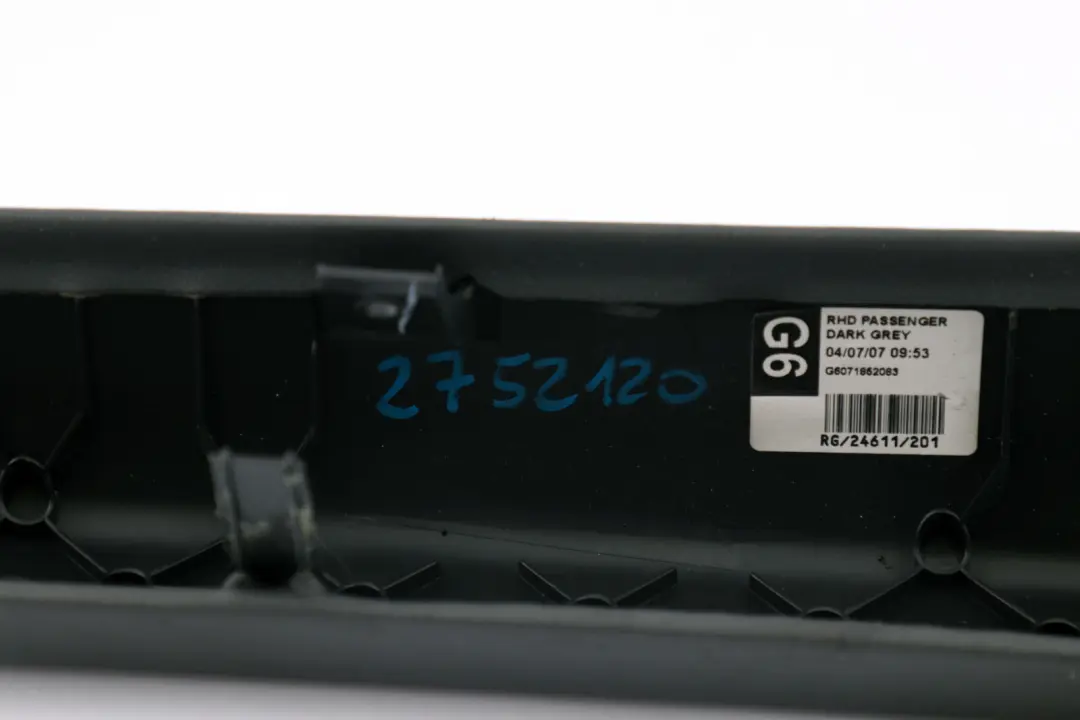 BMW Mini Cooper 2 R55 R56 R57 Driver's Side Knee Protection Right O/S Dark Grey - SKU 2752120 - Part number 2752120