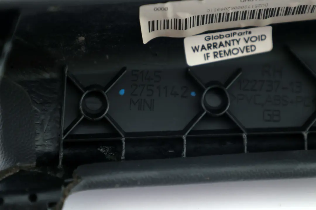 BMW Mini Cooper 2 R55 R56 R57 Driver's Side Knee Protection Right O/S Dark Grey - SKU 2752120 - Part number 2752120