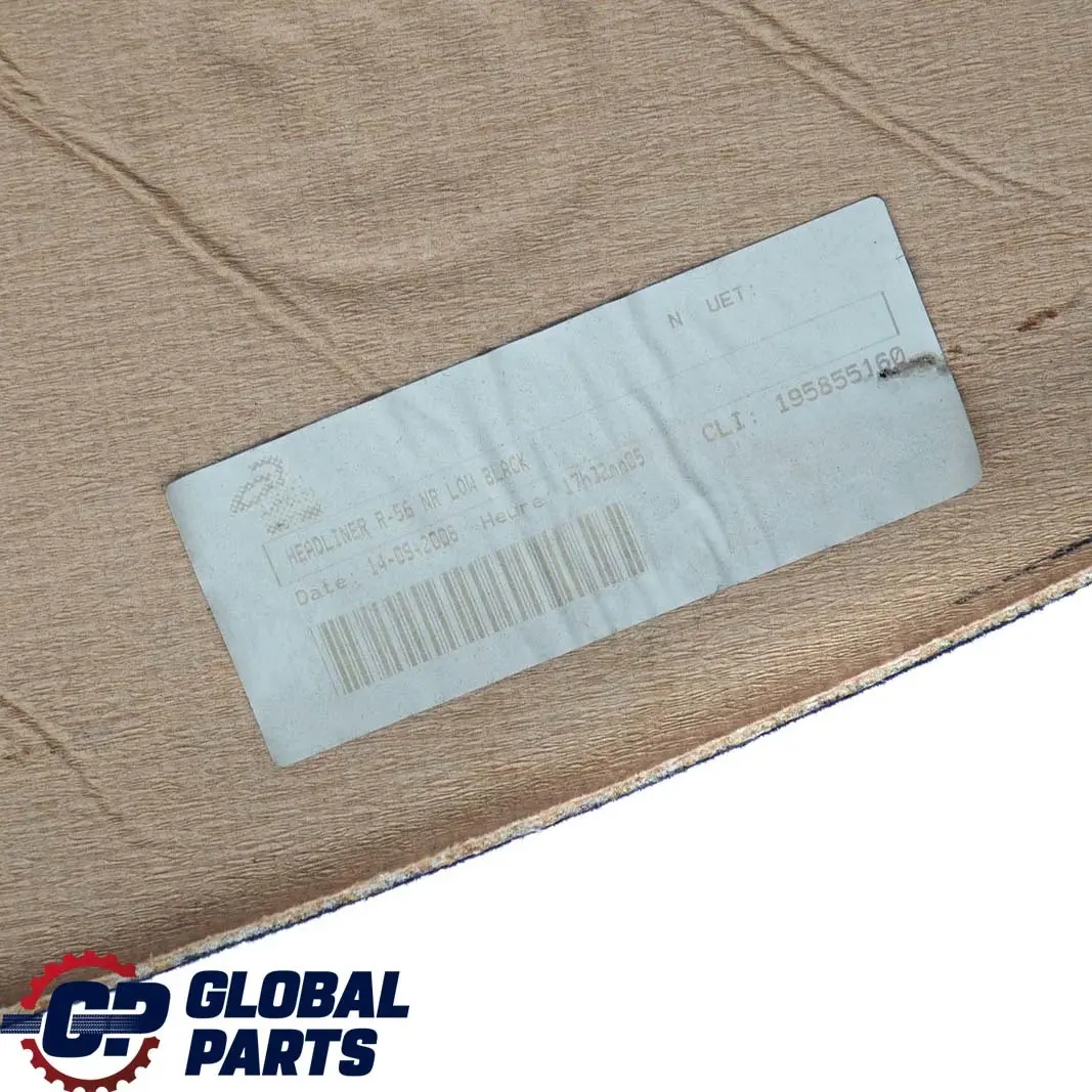 Mini Cooper One R56 Headlining Headliner Roof Lining Carbon Black POLSKA - SKU 2752261 - Part number 2752261