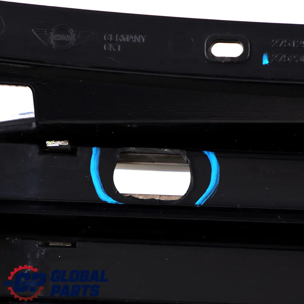 Vorne Kühlergrill Zierleiste Chrom für Mini Cooper One D R55 R56 R57 LCI 2 mit Teilenummer 2752364 Mini Cooper One D R55 R56 R57 LCI 2 Vorne Kühlergrill Zierleiste Chrom - SKU 2752364-2 - Teilenummer 2752364