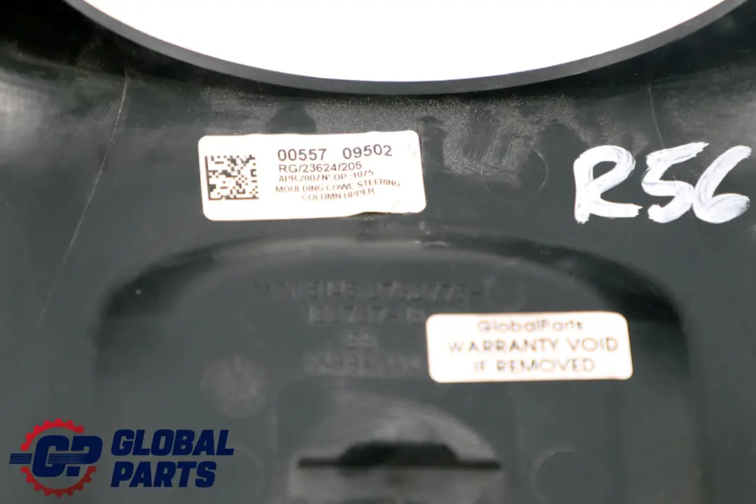 Trim Panel Steering Column Top to Mini Cooper R55 R56 R57 R58 R59 Cover with Part number 2752775 Mini Cooper R55 R56 R57 R58 R59 Cover Trim Panel Steering Column Top - SKU 2752775-1 - Part number 2752775