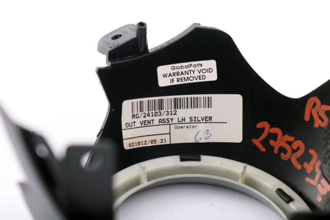 Mini Cooper One R55 R56 R57 Copertura Bocchetta Aria SX Argento - SKU 2752797 - Numero di parte 2752797