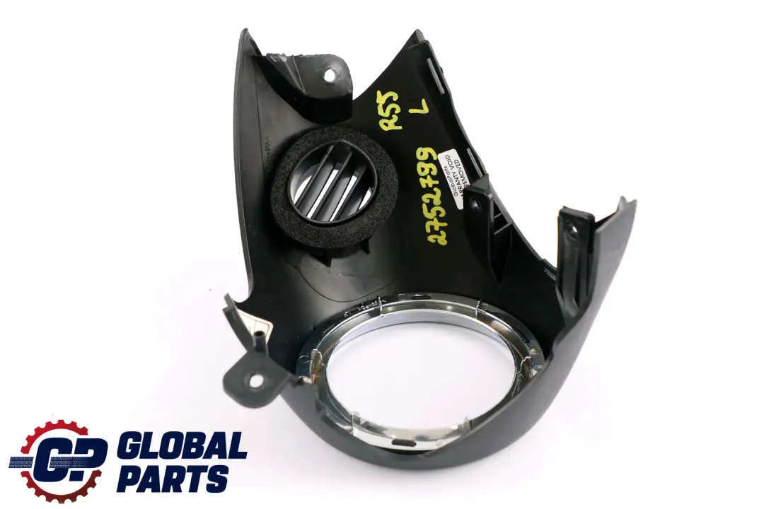 MINI Cooper R55 R56 R57 R59 LCI Trim Cover Air Outlet Dashboard Left N/S Chrome - SKU 2752799 - Part number 2752799