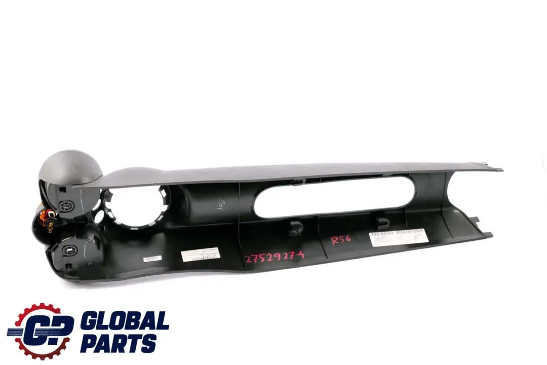 Mini Cooper One R55 R56 R57 Console Centrale Trim Portabicchieri Nero Carbonio - SKU 2752927-4 - Numero di parte 2752927