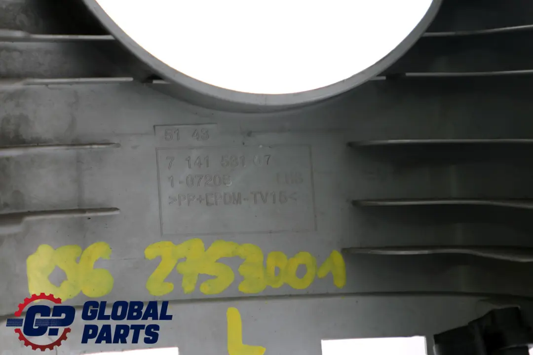 BMW MINI Cooper One R56 R56N Cover B-column upper left N/S HELLGRAU 7141531 - SKU 2753001 - Part number 51432753001