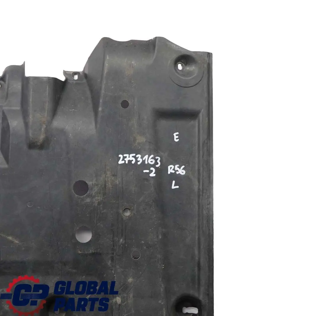 Mini R56 Debajo de Carroceria Panel Proteccion Cubierta Skid Plate Izquierda S - SKU 2753163-2 - Número de pieza 2753163
