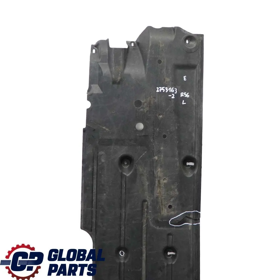 Mini R56 Debajo de Carroceria Panel Proteccion Cubierta Skid Plate Izquierda S - SKU 2753163-2 - Número de pieza 2753163