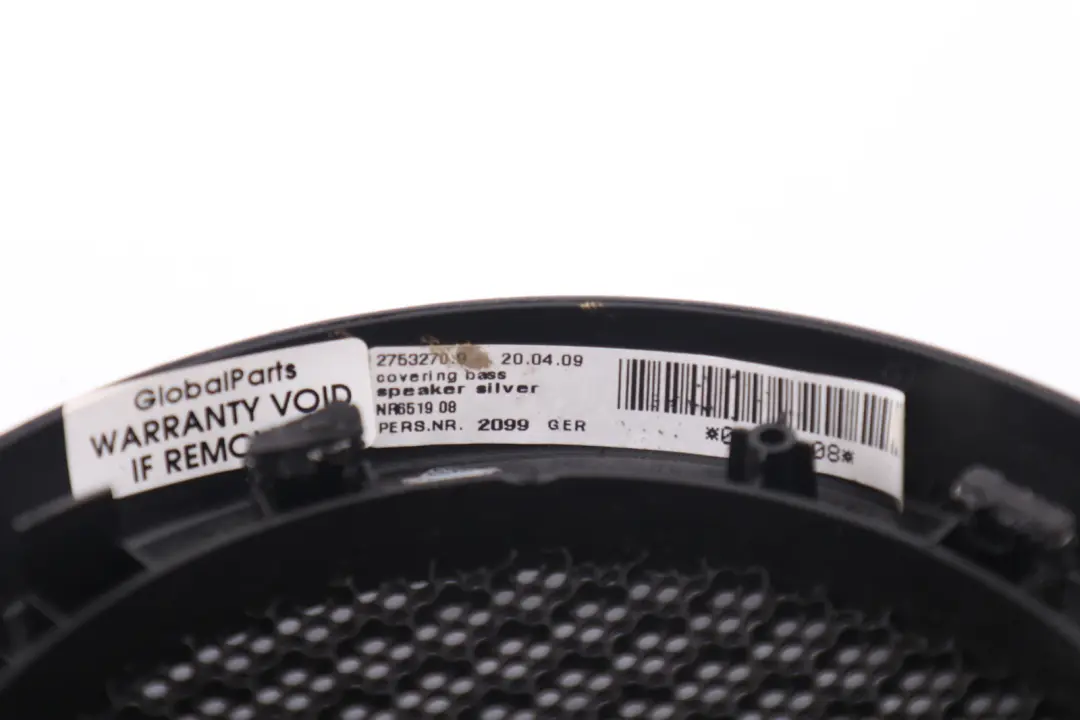 Copertura Porta Altoparlante Inferiore Sinistro Destro Argento per Mini R55 R56 R57 con numero di parte 2753270 Mini R55 R56 R57 Copertura Porta Altoparlante Inferiore Sinistro Destro Argento - SKU 2753270 - Numero di parte 2753270