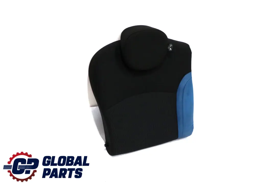 BMW Mini One Cooper R55 R56 Rear Right O/S Seat Backrest Half Leather Blue - SKU 2753282 - Part number 52202753282
