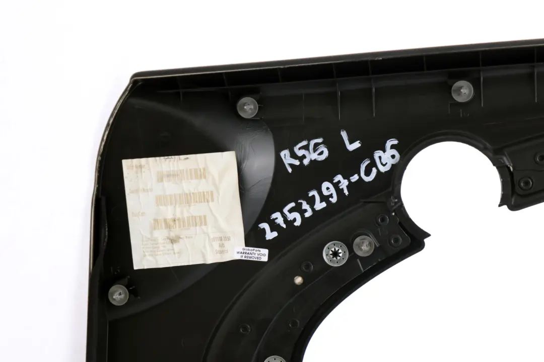 Türverkleidung links Black Schwarz Silber für BMW MINI Cooper R55 R56 R57 LCi mit Teilenummer 2753297 BMW MINI Cooper R55 R56 R57 LCi Türverkleidung links Black Schwarz Silber - SKU 2753297-CB6 - Teilenummer 2753297