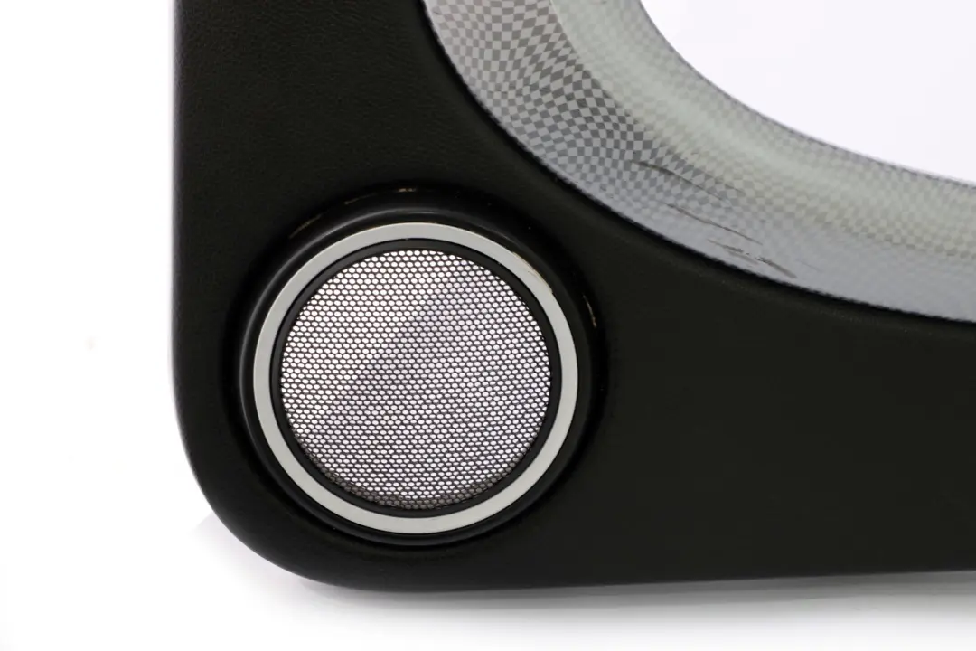MINI Cooper S R55 R56 Door Card Trim Panel Right O/S Carbon Black Checkered - SKU 2753298-CB4 - Part number 2753298