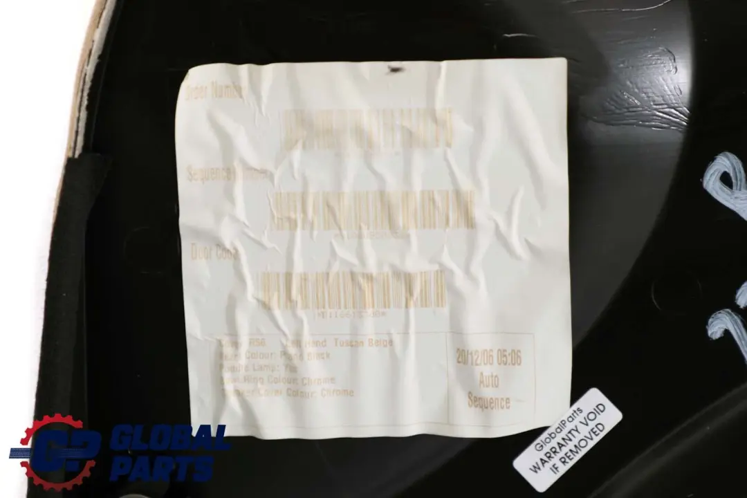 Türverkleidung Vorne Links Tuscan Beige für MINI Cooper R55 R56 R57 mit Teilenummer 2753301 MINI Cooper R55 R56 R57 Türverkleidung Vorne Links Tuscan Beige - SKU 2753301-1 - Teilenummer 2753301