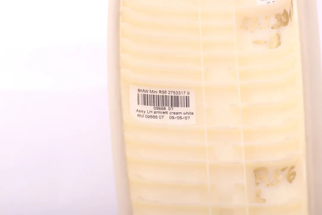 BMW Mini Cooper 8 R56 R57 Dashboard Dash Lower Trim Left N/S Cream White - SKU 2753317-8 - Part number 2753317