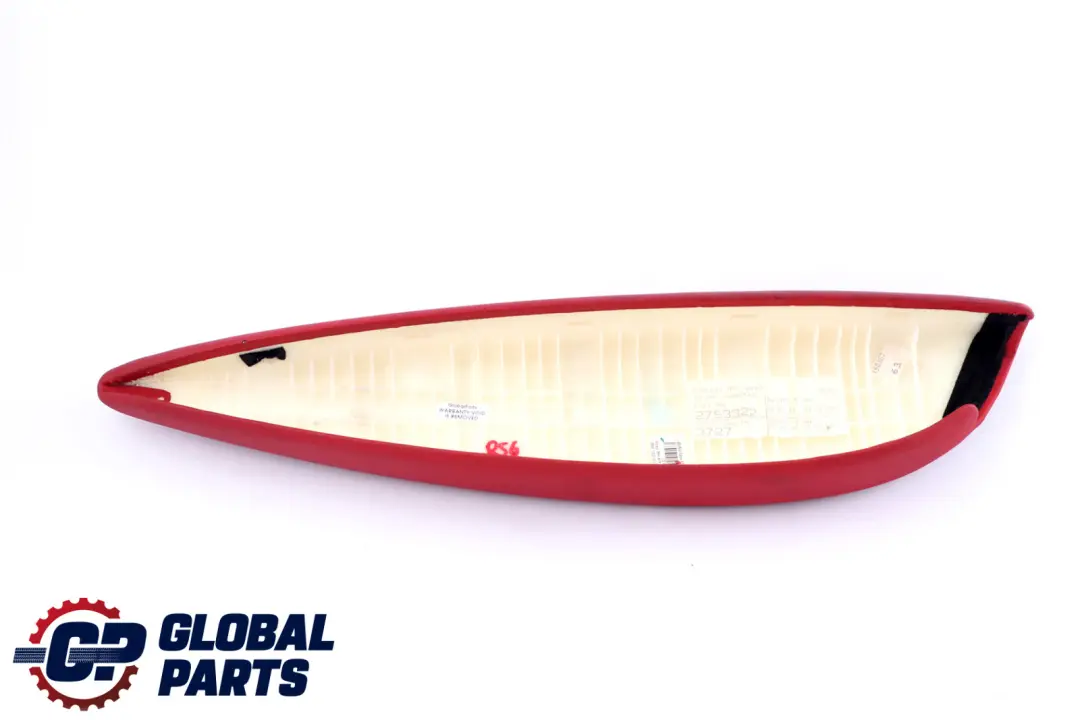 Armrest Door Trim Panel Front Right O/S Rooster Red 2752474 to Mini R55 R56 with Part number 2753322 Mini R55 R56 Armrest Door Trim Panel Front Right O/S Rooster Red 2752474 - SKU 2753322 - Part number 2753322