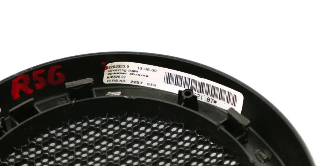 Loudspeaker Cover Mini R55 R56 R57 R58 Door Card Left Right N/O/S Chrome to with Part number 2753333 Loudspeaker Cover Mini R55 R56 R57 R58 Door Card Left Right N/O/S Chrome - SKU 2753333 - Part number 2753333