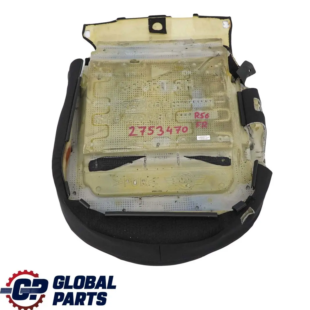 Sitz Bezug Stoff Schwarz Vorn Rechts für BMW Mini Cooper R55 R56 R57 Sport mit Teilenummer 2753470 BMW Mini Cooper R55 R56 R57 Sport Sitz Bezug Stoff Schwarz Vorn Rechts - SKU 2753470 - Teilenummer 2753470