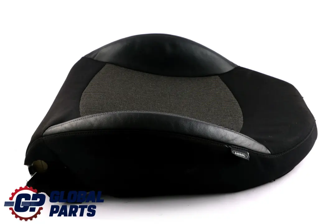 Mini R55 R56 Front Left N/S Sport Seat Backrest Half Leather Fabric Black - SKU 2753491-2 - Part number 2753491