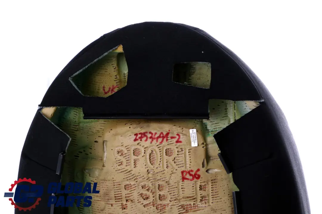 Mini R55 R56 Front Left N/S Sport Seat Backrest Half Leather Fabric Black - SKU 2753491-2 - Part number 2753491
