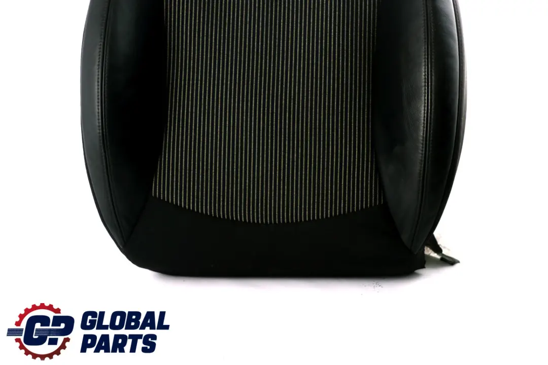 Mini R55 R56 Front Left N/S Sport Seat Backrest Half Leather Fabric Black - SKU 2753491-2 - Part number 2753491
