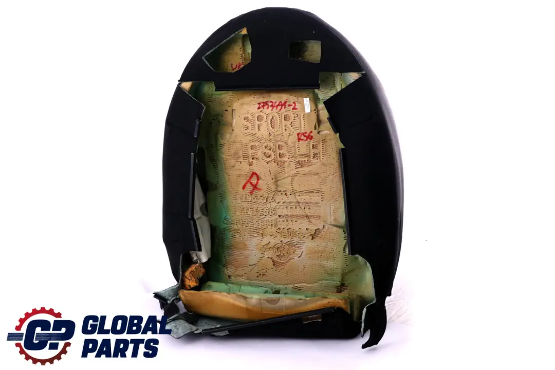 Mini R55 R56 Front Left N/S Sport Seat Backrest Half Leather Fabric Black - SKU 2753491-2 - Part number 2753491