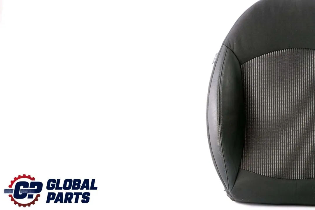 Front Right O/S Sport Seat Backrest Half Leather Fabric Black to BMW Mini R55 R56 with Part number 2753492 BMW Mini R55 R56 Front Right O/S Sport Seat Backrest Half Leather Fabric Black - SKU 2753492 - Part number 2753492