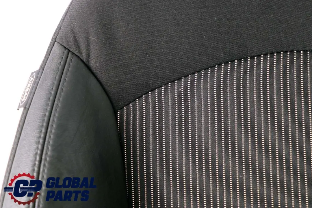 BMW Mini R55 R56 Front Right O/S Sport Seat Backrest Half Leather Fabric Black - SKU 2753492 - Part number 2753492