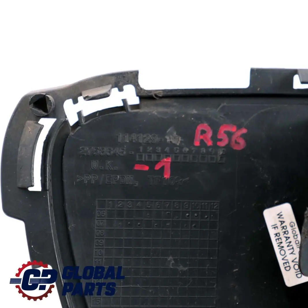 Paraurti Anteriore Fondo Griglia Pannello per Mini Cooper S R55 R56 R57 con numero di parte 2753645 Mini Cooper S R55 R56 R57 Paraurti Anteriore Fondo Griglia Pannello - SKU 2753645-1 - Numero di parte 2753645