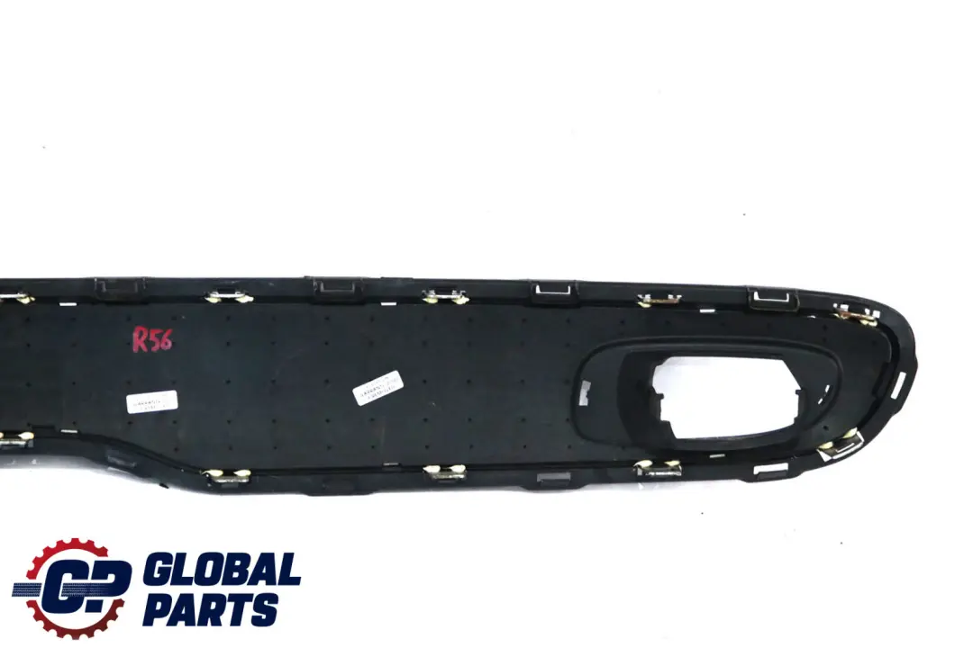 MINI Cooper S R56 R57 Stoßstange Hinten Ziergitter SCHWARZ 51122752071 - SKU 2753654 - Teilenummer 2753654