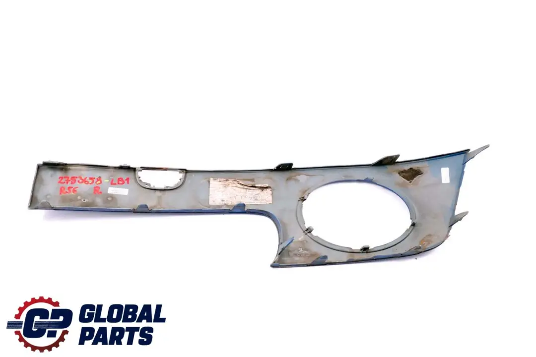 Blende Lackiert Rechts Lightning Blue 2753658 für BMW Mini Cooper One 1 R55 R56 mit Teilenummer 0430226 BMW Mini Cooper One 1 R55 R56 Blende Lackiert Rechts Lightning Blue 2753658 - SKU 2753658-LB1 - Teilenummer 0430226