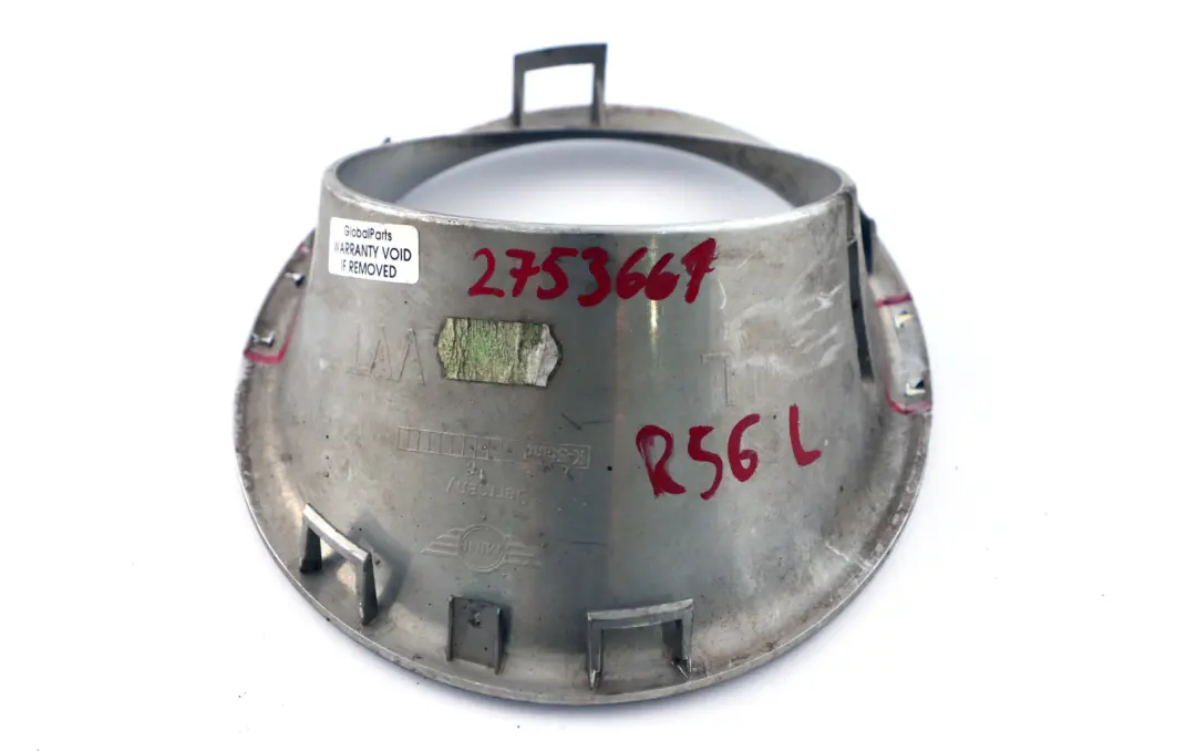 Anello Fendinebbia Mini R55 R56 R57 Paraurti Anteriore Sinistro Cromo per con numero di parte 2753661 Anello Fendinebbia Mini R55 R56 R57 Paraurti Anteriore Sinistro Cromo - SKU 2753661 - Numero di parte 2753661