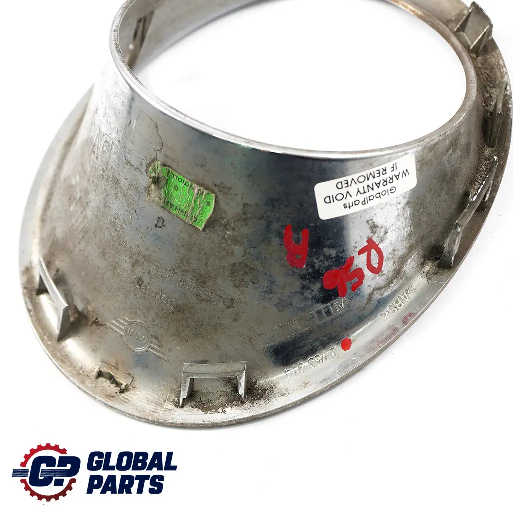 Trim Ring Fog Lamp Right O/S Chrome to Mini Cooper One D R55 R56 Diesel with Part number 2753674 Mini Cooper One D R55 R56 Diesel Trim Ring Fog Lamp Right O/S Chrome - SKU 2753674 - Part number 2753674