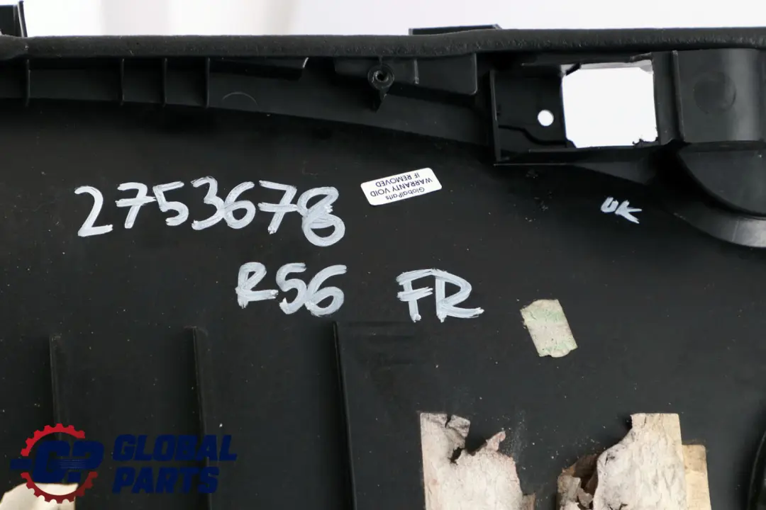 Right O/S Door Card Carrier Trim Panel Gotham Grey to BMW Mini Cooper One R56 with Part number 2753678 BMW Mini Cooper One R56 Right O/S Door Card Carrier Trim Panel Gotham Grey - SKU 2753678 - Part number 2753678