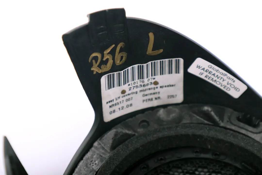 Mini Cooper R56 R55 R57 R58 Cover Loudspeaker Left Carbon Black N/S - SKU 2753683 - Part number 2753683