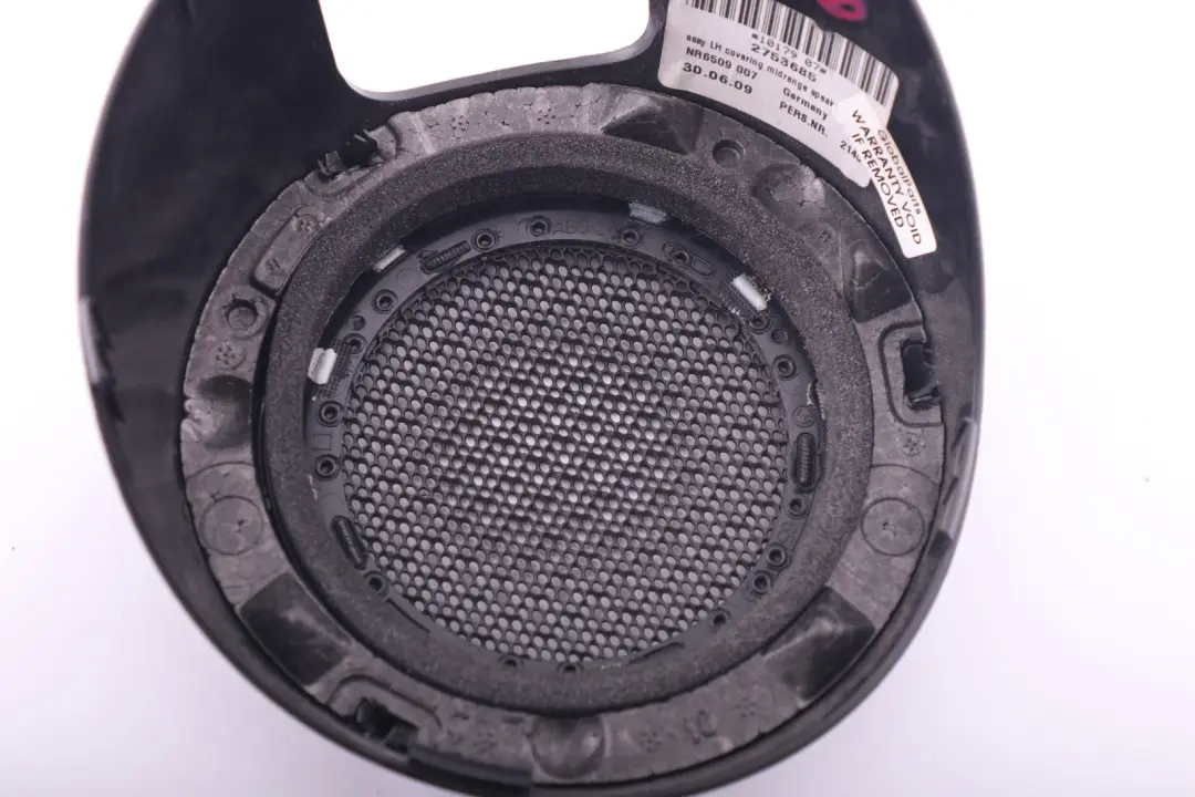 BMW Mini Cooper R56 R55 R57 R58 Cover Loud Speaker Left Silver - SKU 2753685 - Part number 2753685