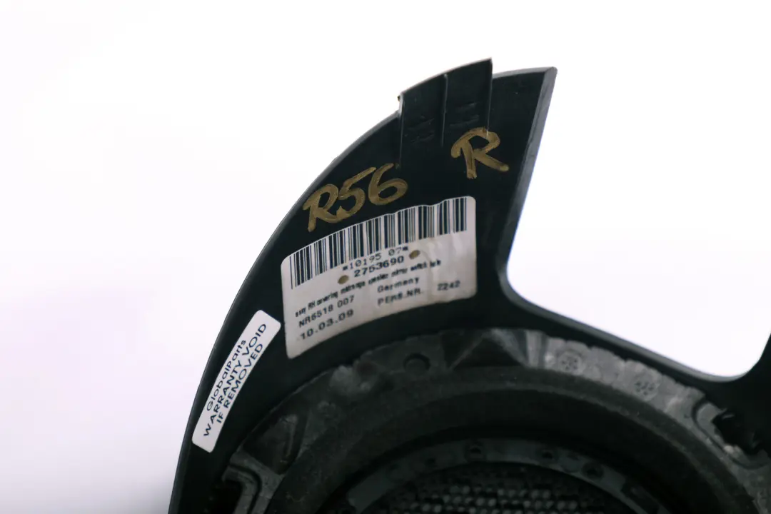 Loudspeaker Cover Carbon Black Right O/S to Mini R56 R57 R58 with Part number 2753690 Mini R56 R57 R58 Loudspeaker Cover Carbon Black Right O/S - SKU 2753690 - Part number 2753690