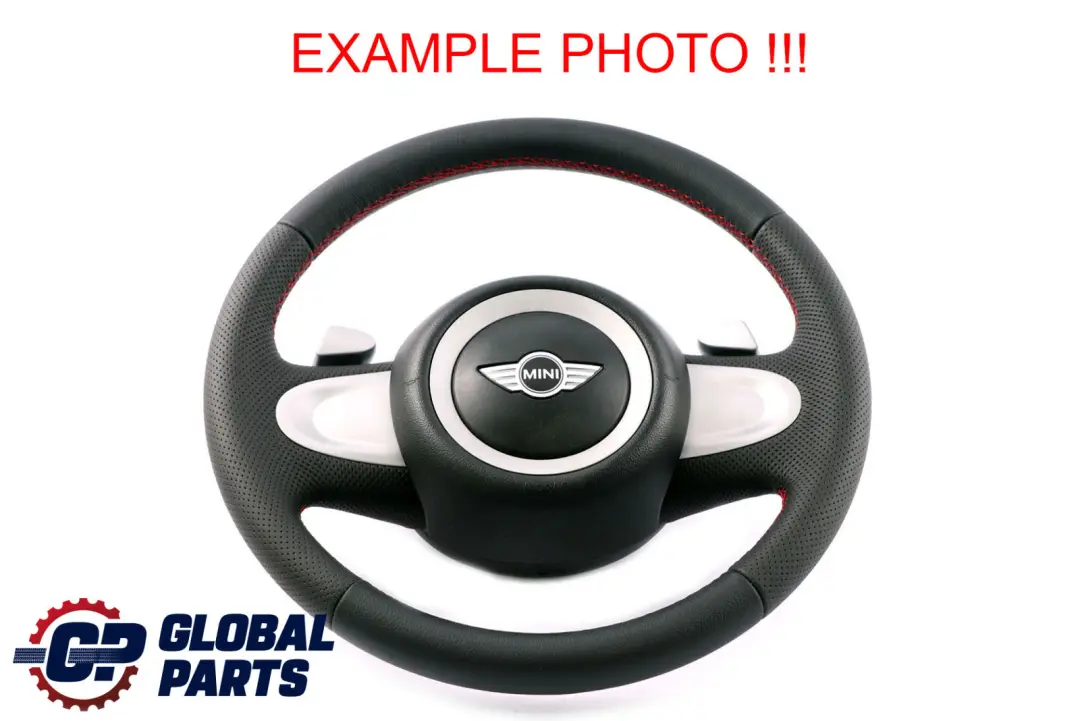 Leather Sport Look Steering Wheel Paddle Shift to Mini Cooper R56 NEW Black with Part number 2754633 Mini Cooper R56 NEW Black Leather Sport Look Steering Wheel Paddle Shift - SKU 2754633 - Part number 2754633
