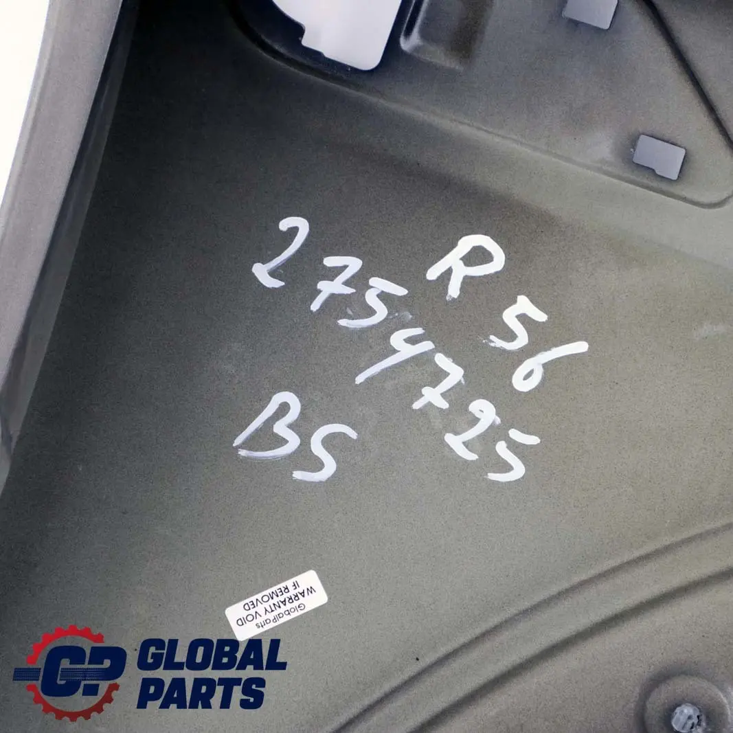 Side Panel Front Left Wing N/S Black to Mini Cooper One R55 R56 R57 R58 with Part number 2754725 Mini Cooper One R55 R56 R57 R58 Side Panel Front Left Wing N/S Black - SKU 2754725-BS - Part number 2754725