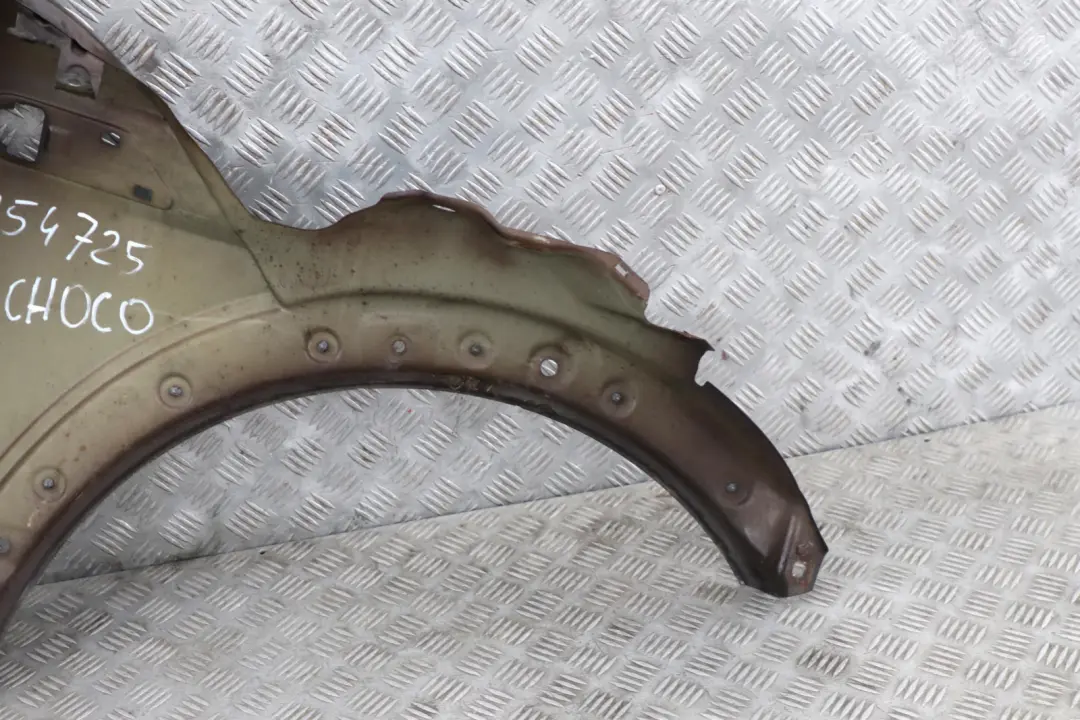 Side Panel Front Left Wing N/S Hot Chocolate Metallic to BMW Mini Cooper R55 R56 with Part number 2754725 BMW Mini Cooper R55 R56 Side Panel Front Left Wing N/S Hot Chocolate Metallic - SKU 2754725-CHOCO - Part number 2754725