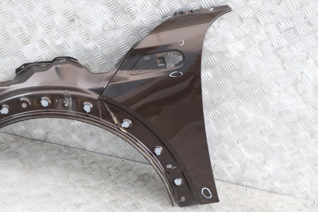 Side Panel Front Left Wing N/S Hot Chocolate Metallic to BMW Mini Cooper R55 R56 with Part number 2754725 BMW Mini Cooper R55 R56 Side Panel Front Left Wing N/S Hot Chocolate Metallic - SKU 2754725-CHOCO - Part number 2754725